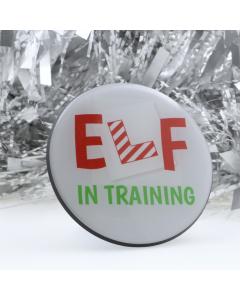 Christmas Badge Elf in training (Pack of 2)