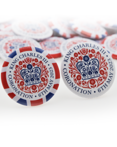 King Charles III Coronation 2023 Mixed Button Badges (Pack of 50)