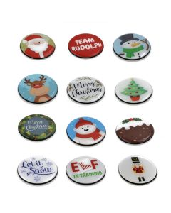 Christmas Badges KIT (Pack of 12)