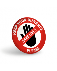 Keep Your Distance Badge (Pack of 10)