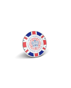 King Charles III Coronation 2023 Border Enamel Pin Badge