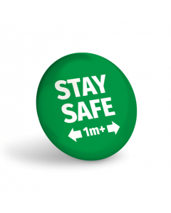 Stay Safe 1+ Metre Badge (Pack of 10) Green