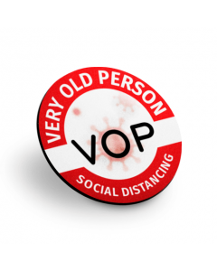 Very Old Person Social Distancing Badges (Pack of 2)