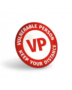Vulnerable Person Badge (Pack of 10) Red