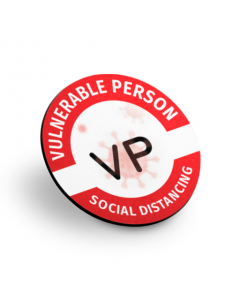 Vulnerable Person Social Distancing Badges (Pack of 2)