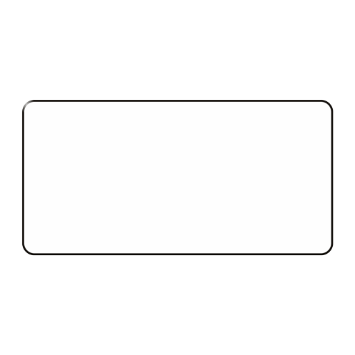 Name badge rectangular - white background with black text (76 x 38mm) |  Badgemaster
