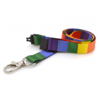 Rainbow Lanyards with Metal Trigger Clip (Pack of 100)