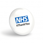 NHS #ThankYou White Button Badges (Pack of 10)